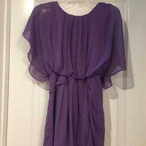 Purple chiffon dress
